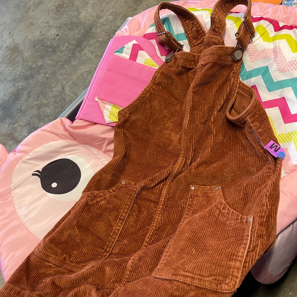 Wonder Nation Rust Corduroy Kids Overalls
